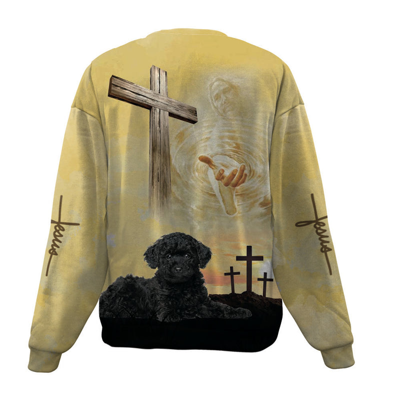 Poodle-Jesus-Premium Sweater
