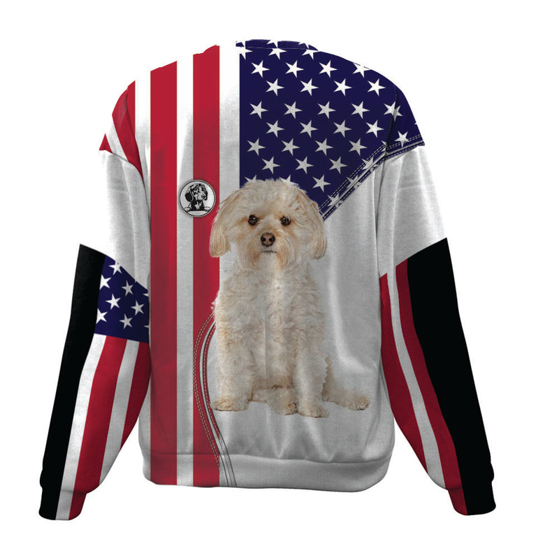 Morkie-USA Flag-Premium Sweater
