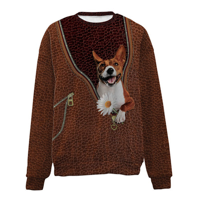 BASENJI-Zip-Premium Sweater