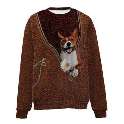 BASENJI-Zip-Premium Sweater