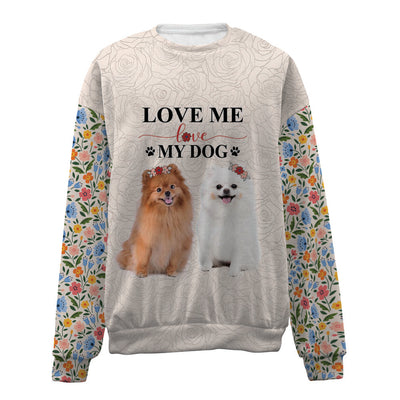 Pomeranian-Love My Dog-Premium Sweater
