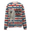 American Eskimo-American Flag-Premium Sweater