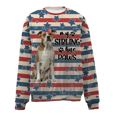 American Bulldog-American Flag-Premium Sweater