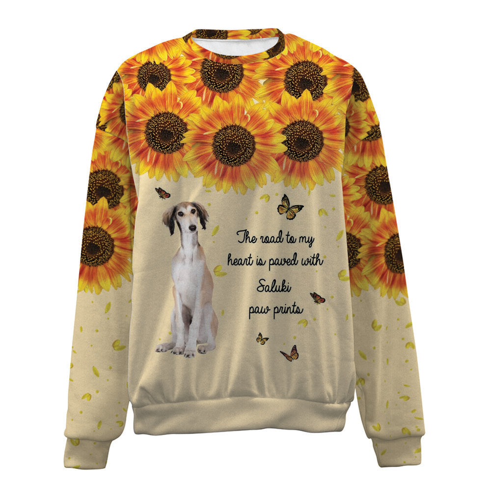 Saluki-Flower-Premium Sweater