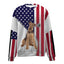 Airedale Terrier-USA Flag-Premium Sweater