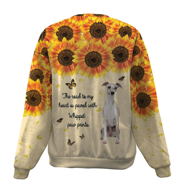 Whippet-Flower-Premium Sweater