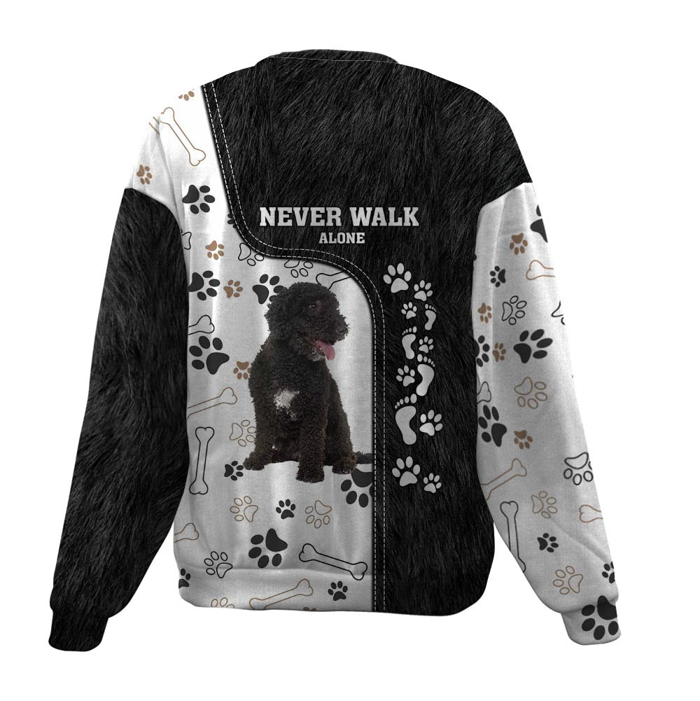 Portuguese Water Dog-Never Walk Alone-Premium Sweater