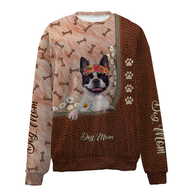Boston Terrier-Dog Mom-Premium Sweater
