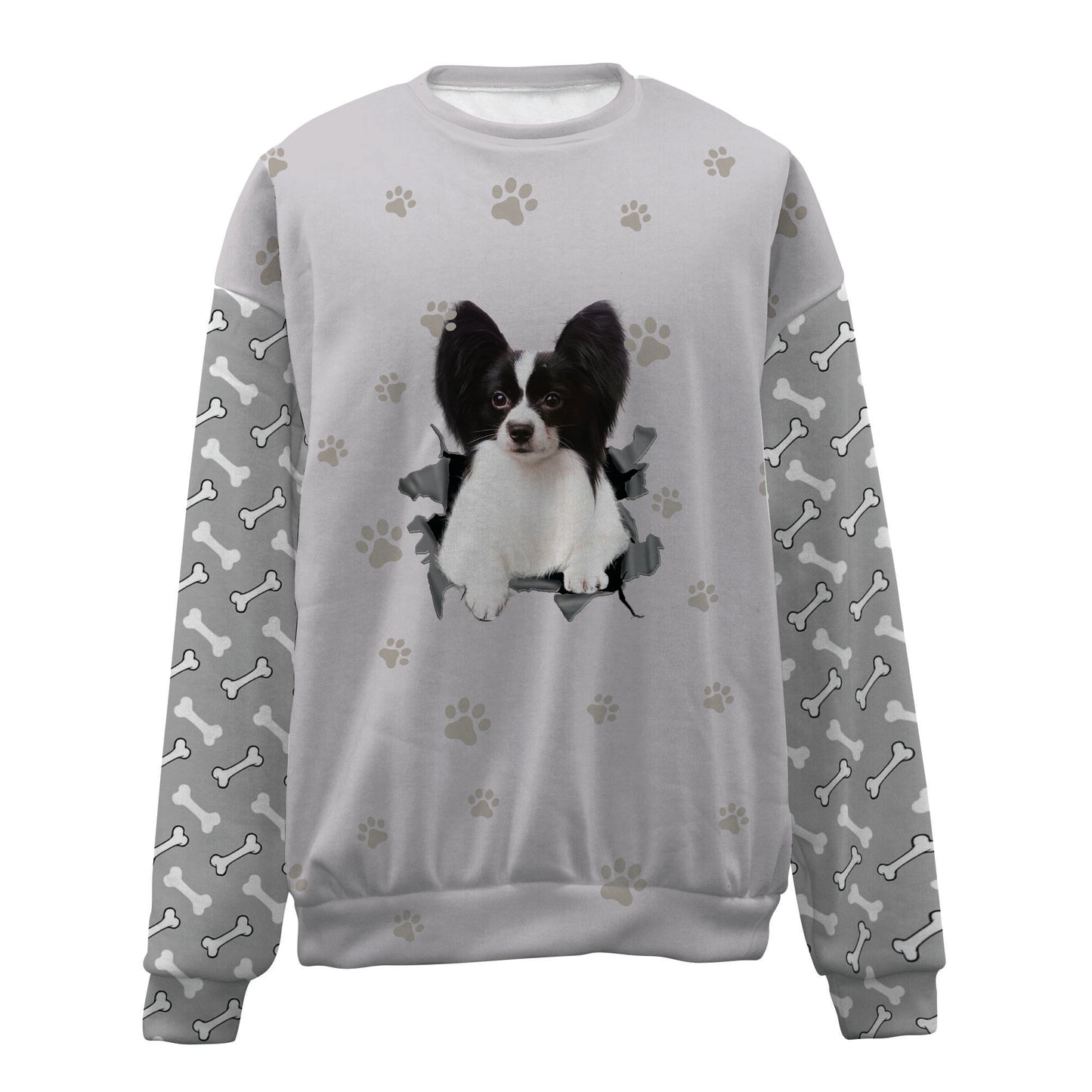 Papillon-02-Paw And Pond-Premium Sweater