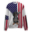 Dachshund 2-USA Flag-Premium Sweater
