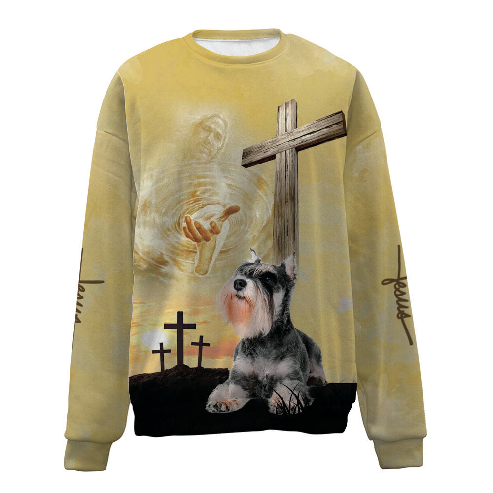 Schnauzer-Jesus-Premium Sweater
