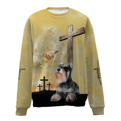 Schnauzer-Jesus-Premium Sweater