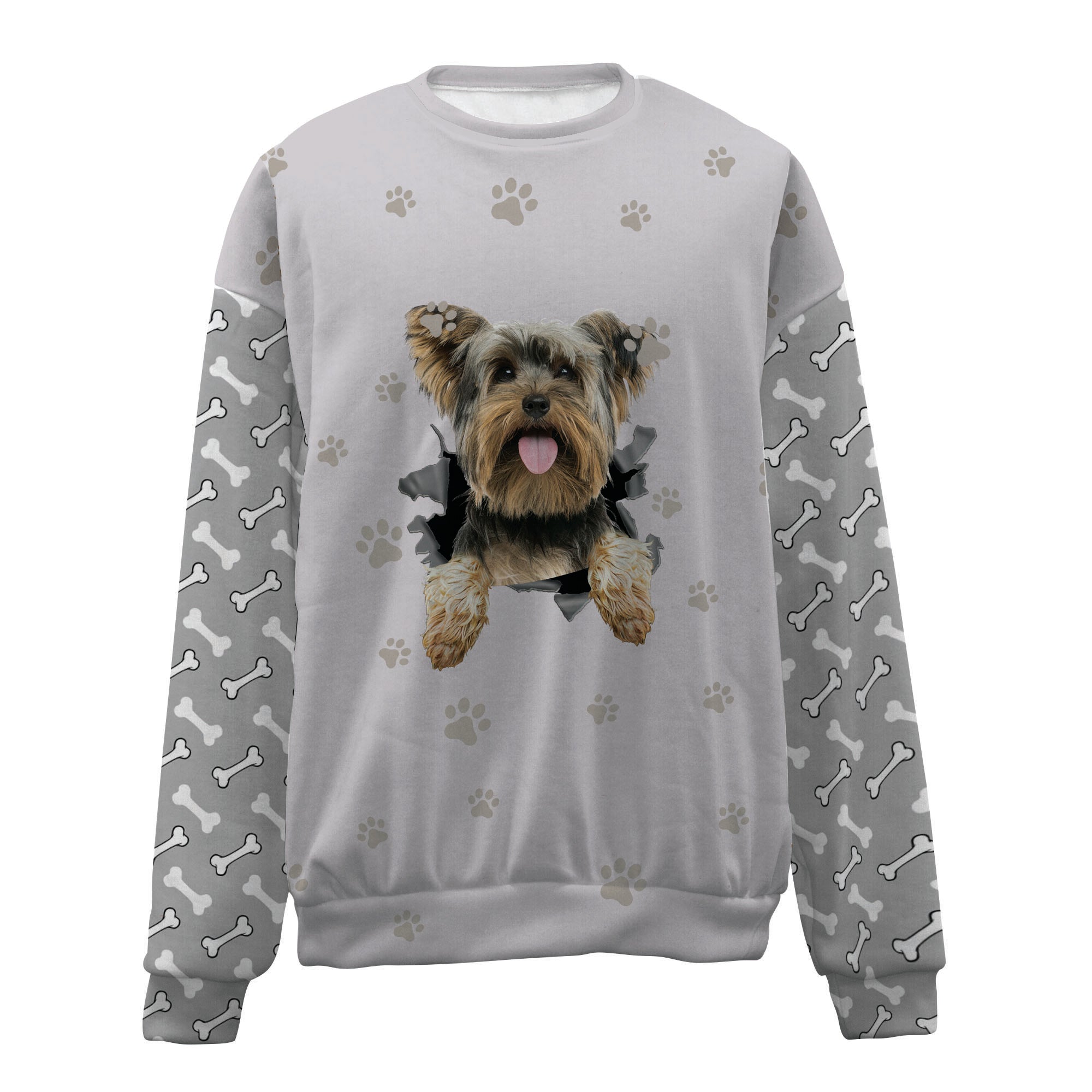 Yorkshire Terrier-Paw And Pond-Premium Sweater