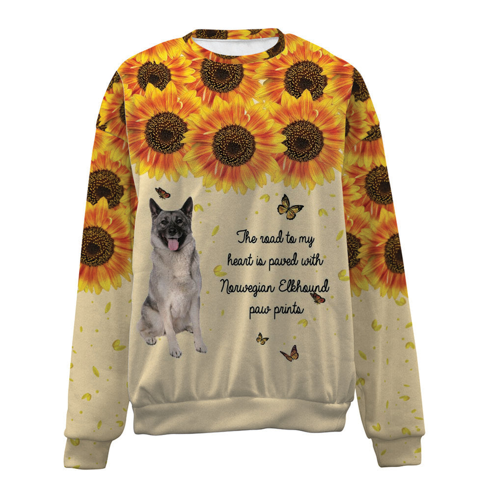 Norwegian Elkhound-Flower-Premium Sweater