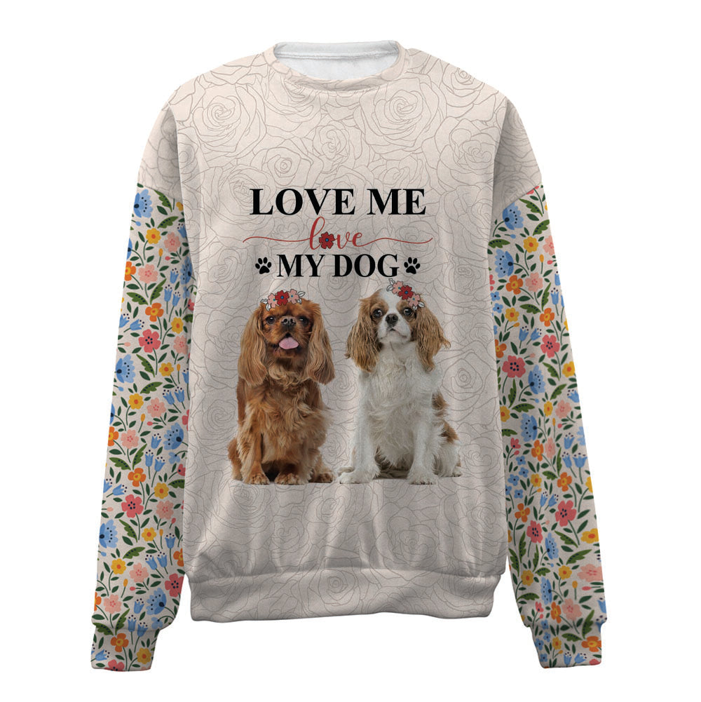 Cavalier King Charles Spaniel-Love My Dog-Premium Sweater