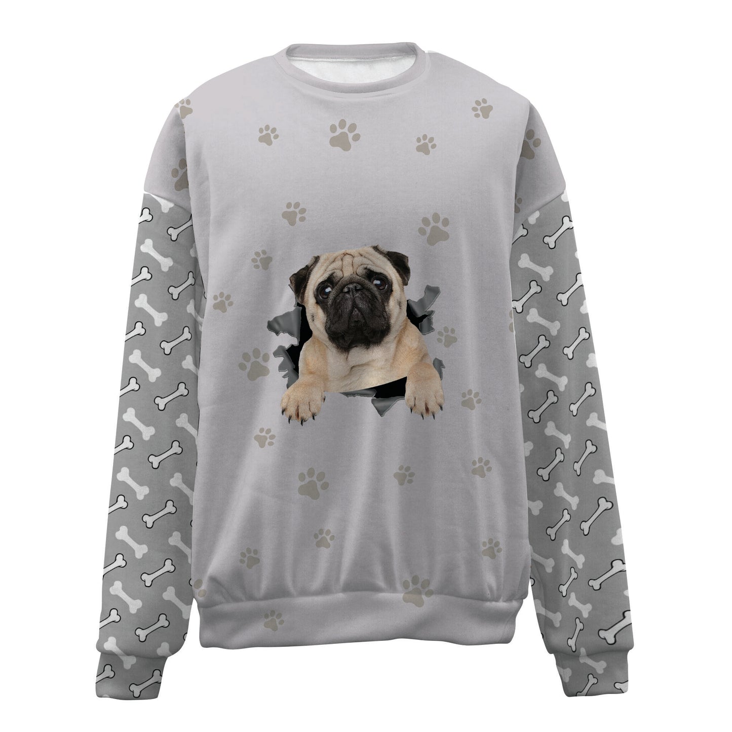 Pug-Paw And Pond-Premium Sweater
