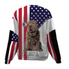 Shar Pei-USA Flag-Premium Sweater