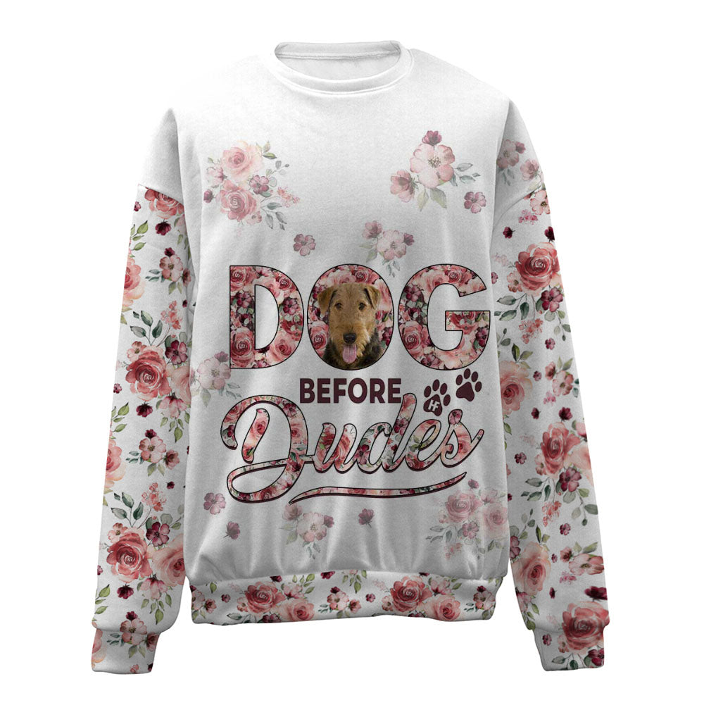 Airedale Terrier-Before Dudes-Premium Sweater