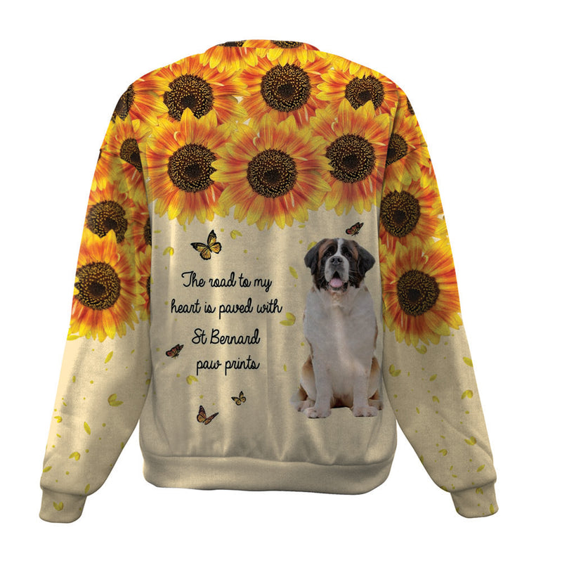 St Bernard-Flower-Premium Sweater