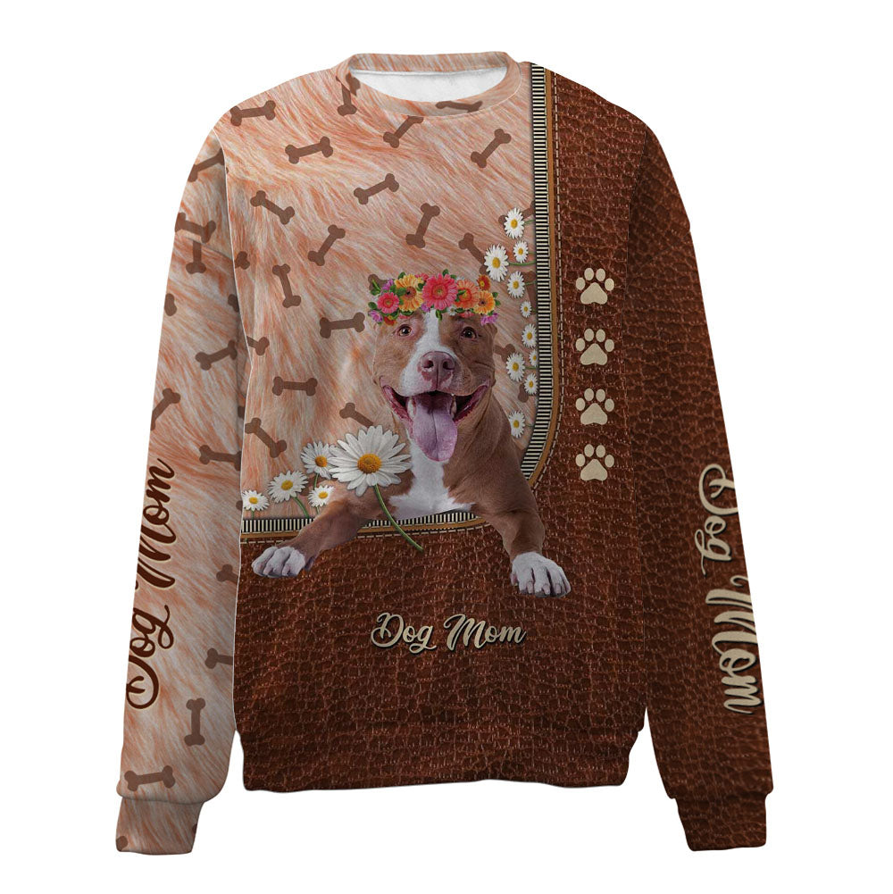Pitbull-Dog Mom-Premium Sweater