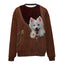 AMERICAN ESKIMO-Zip-Premium Sweater