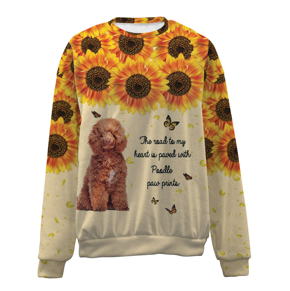 Poodle-Flower-Premium Sweater