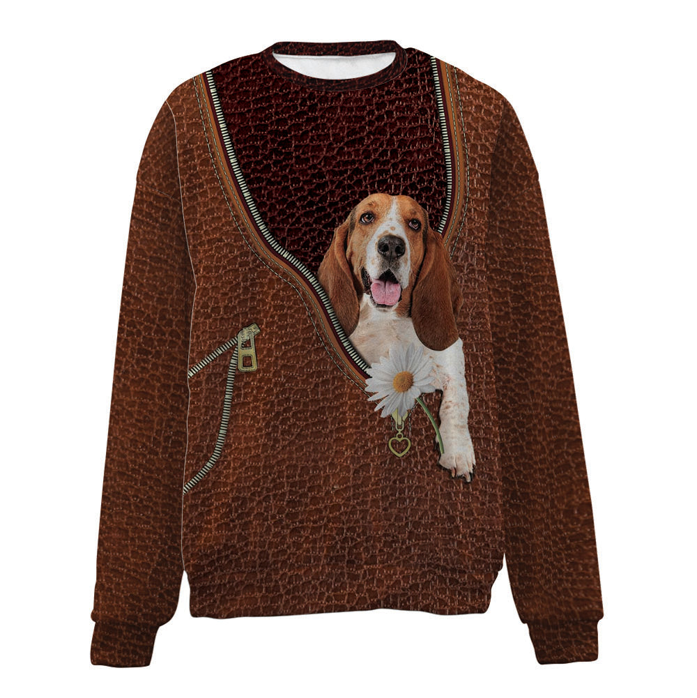 BASSET HOUND-Zip-Premium Sweater