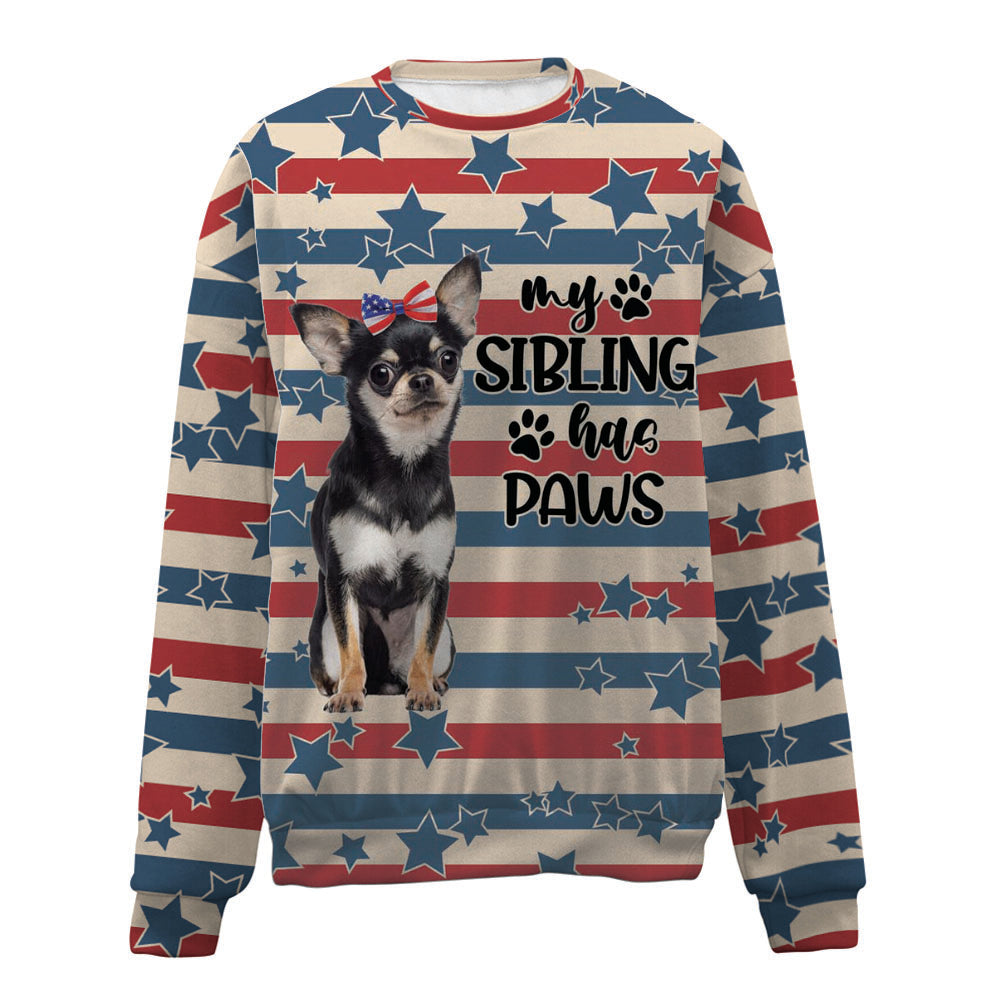 Chihuahua 3-American Flag-Premium Sweater