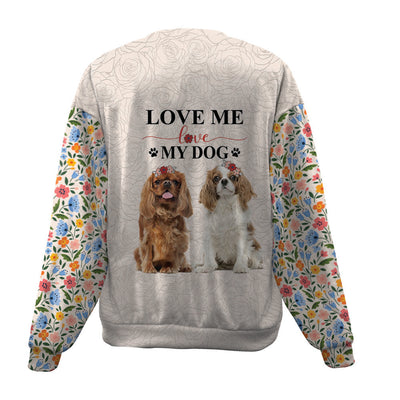 Cavalier King Charles Spaniel-Love My Dog-Premium Sweater