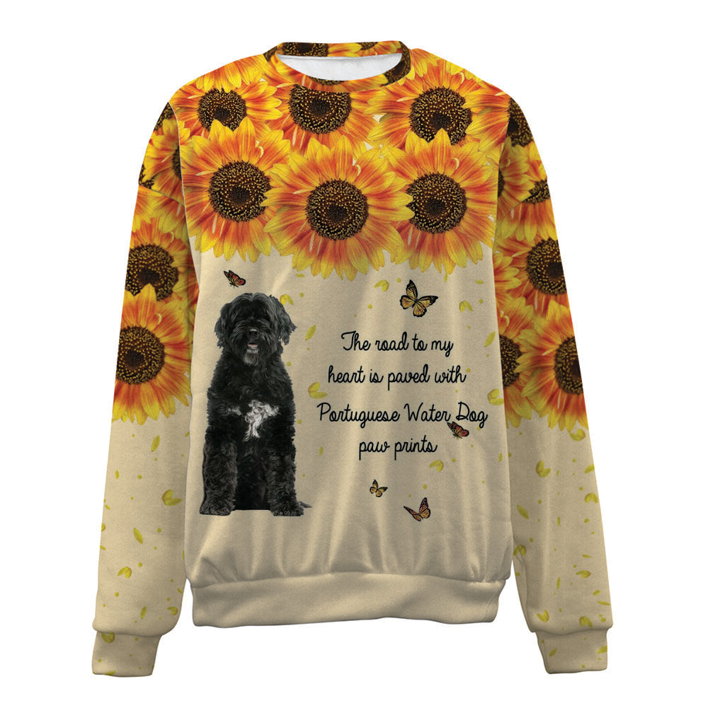 Portuguese Water Dog-Flower-Premium Sweater