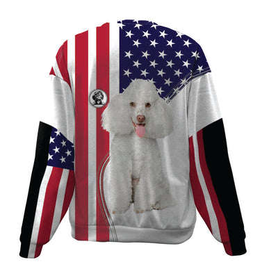 Poodle-USA Flag-Premium Sweater