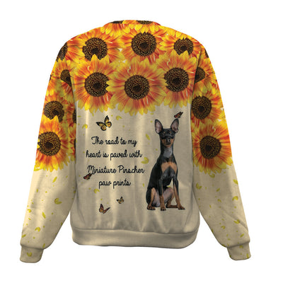 Miniature Pinscher-Flower-Premium Sweater