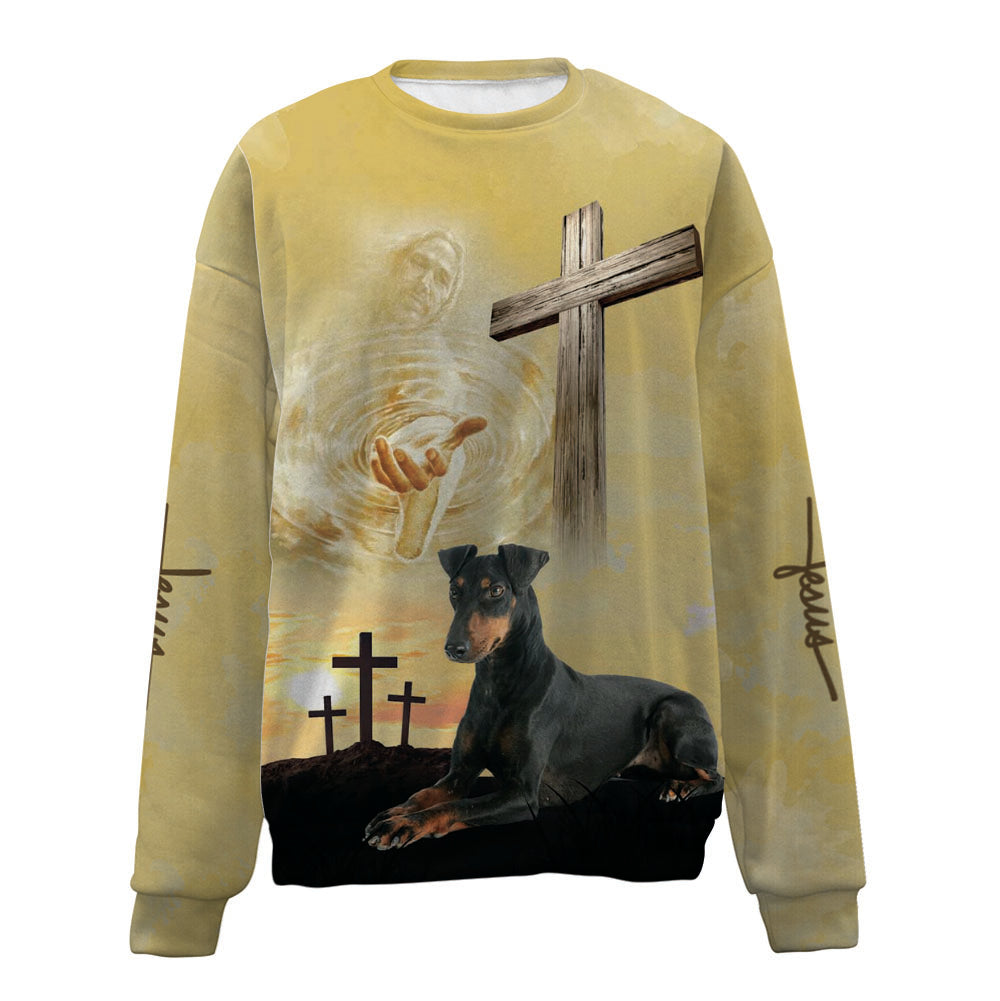 Manchester Terrier 2-Jesus-Premium Sweater