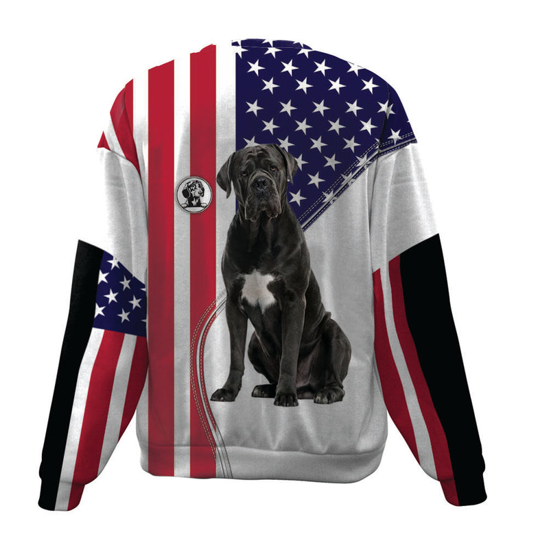Cane Corso-USA Flag-Premium Sweater