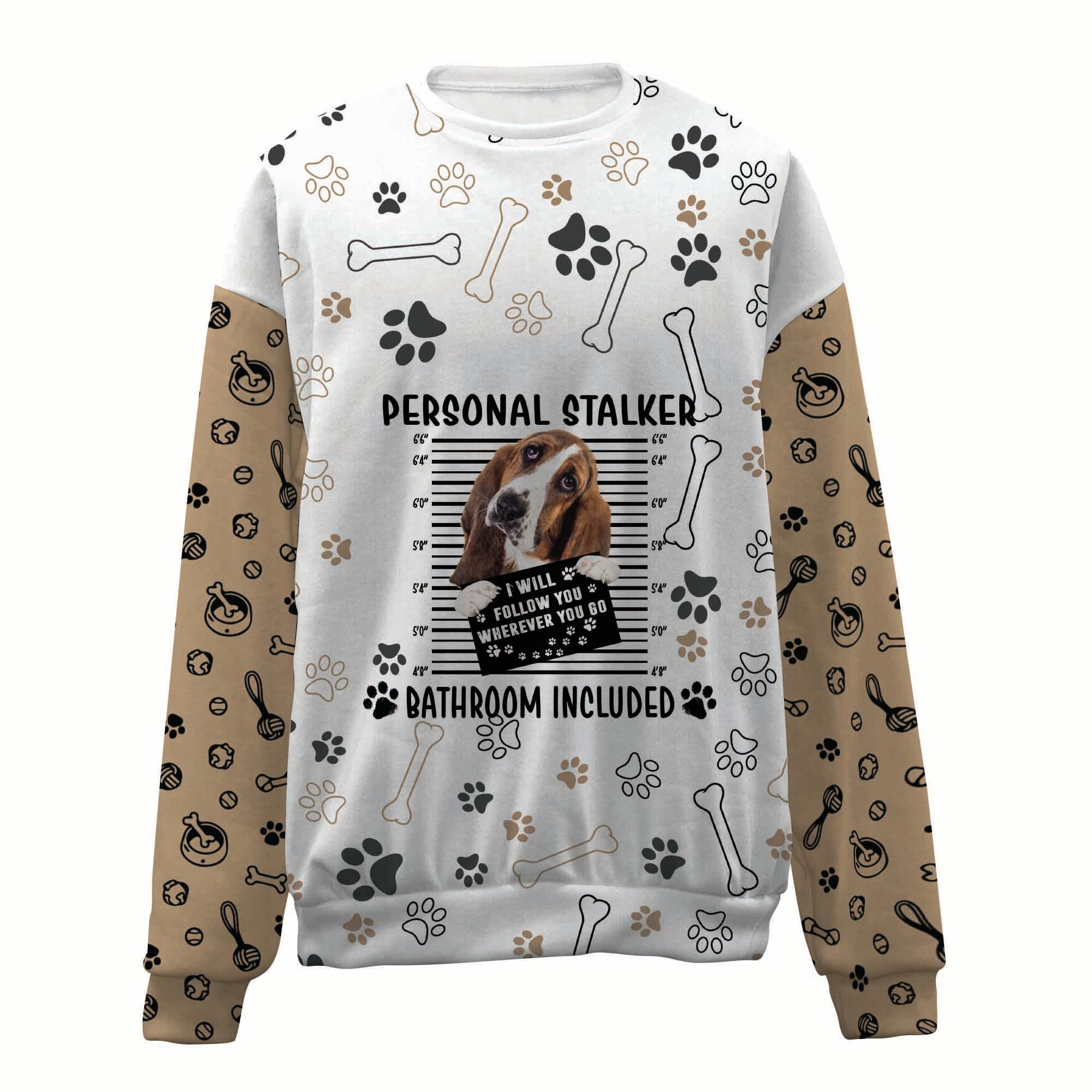 Basset Hound-Personal Stalker-Premium Sweater