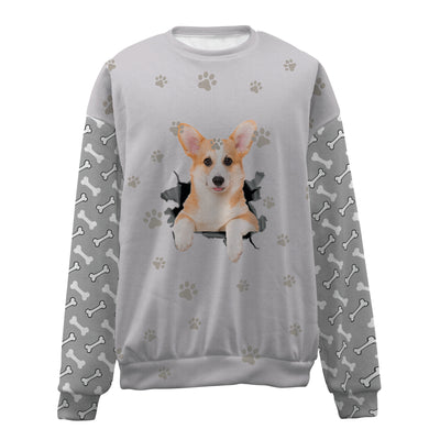 Corgi 2-Paw And Pond-Premium Sweater