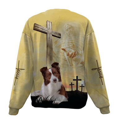 Border Collie-Jesus-Premium Sweater