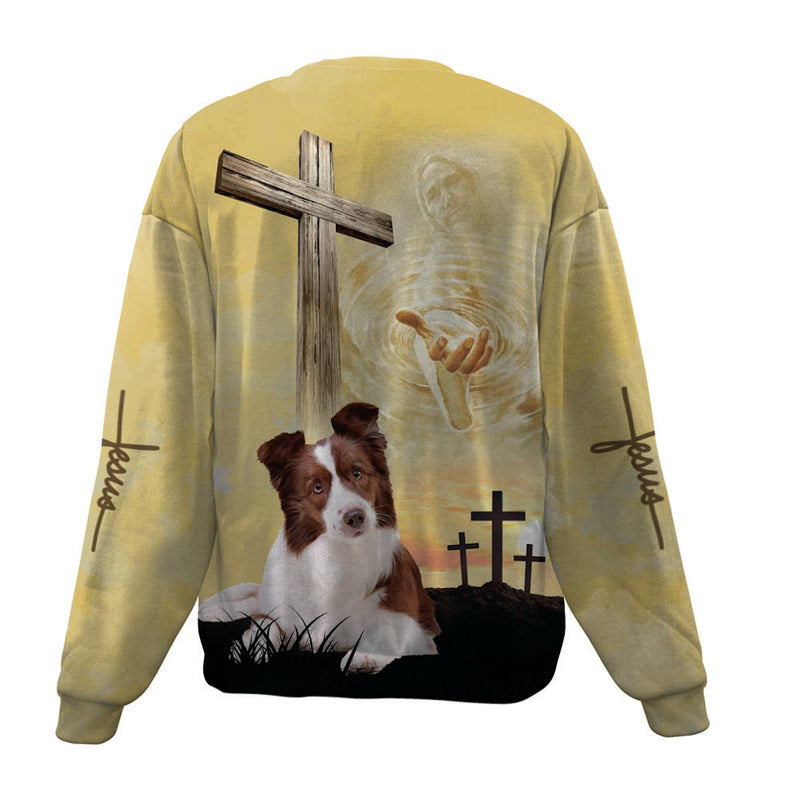 Border Collie-Jesus-Premium Sweater