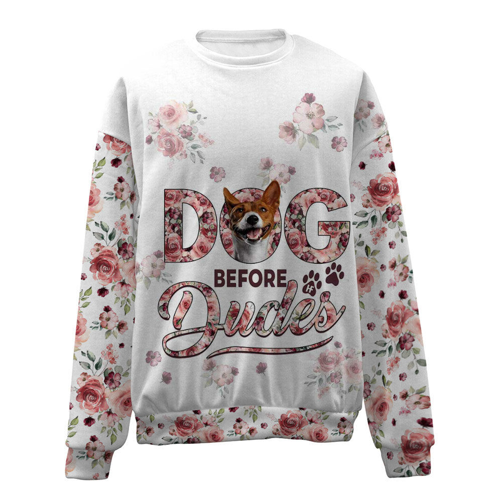 Basenji-Before Dudes-Premium Sweater