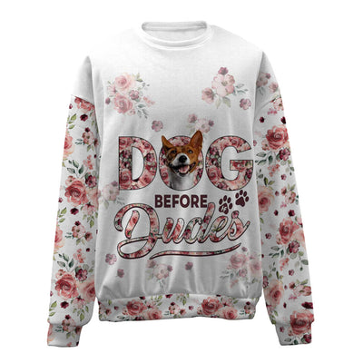 Basenji-Before Dudes-Premium Sweater