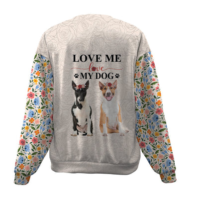Bull Terrier-Love My Dog-Premium Sweater