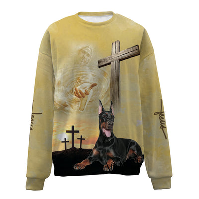 Doberman-Jesus-Premium Sweater