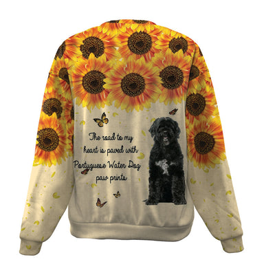 Portuguese Water Dog-Flower-Premium Sweater