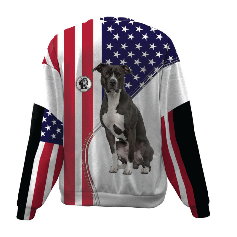 Pitbull-USA Flag-Premium Sweater