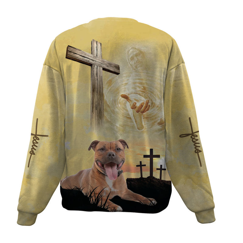 Staffordshire Bull Terrier 3-Jesus-Premium Sweater