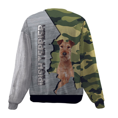 Irish Terrier-Camo-Premium Sweater