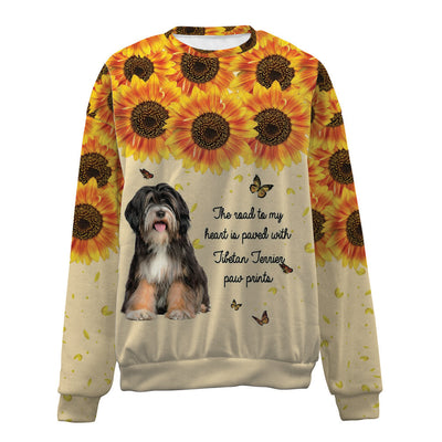 Tibetan Terrier-Flower-Premium Sweater