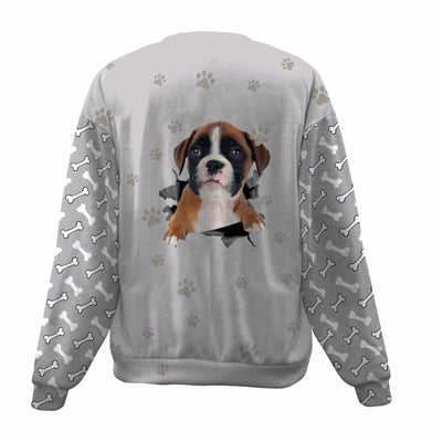 Boxer-Paw And Pond-Premium Sweater