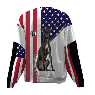 Greyhound-USA Flag-Premium Sweater