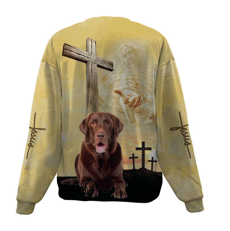 Labrador Retriever 2-Jesus-Premium Sweater